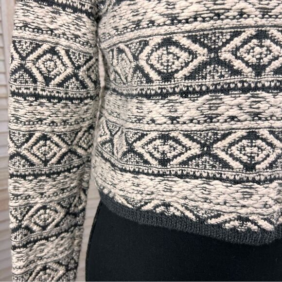 Anthropologie MOTH Cropped Fair Isle Sweater Small - Picture 3 of 11